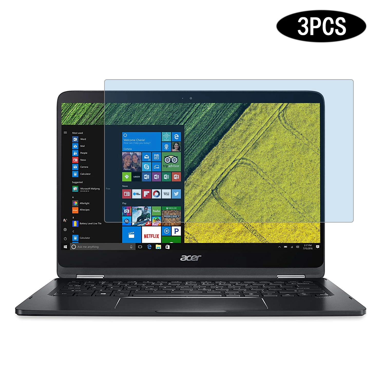 3pcs Universal LCD Guard film Anti Blue Light Laptop Screen Protector