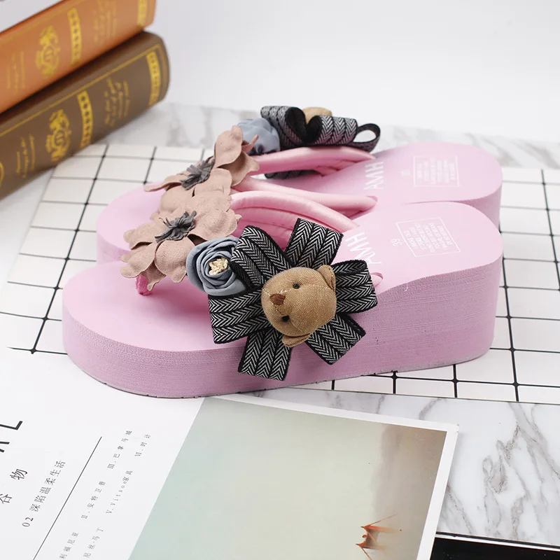 Female Summer Fashion Korean Most Comfortable Womens Slippers Flip Flops Shoes Discount Online 6cm71