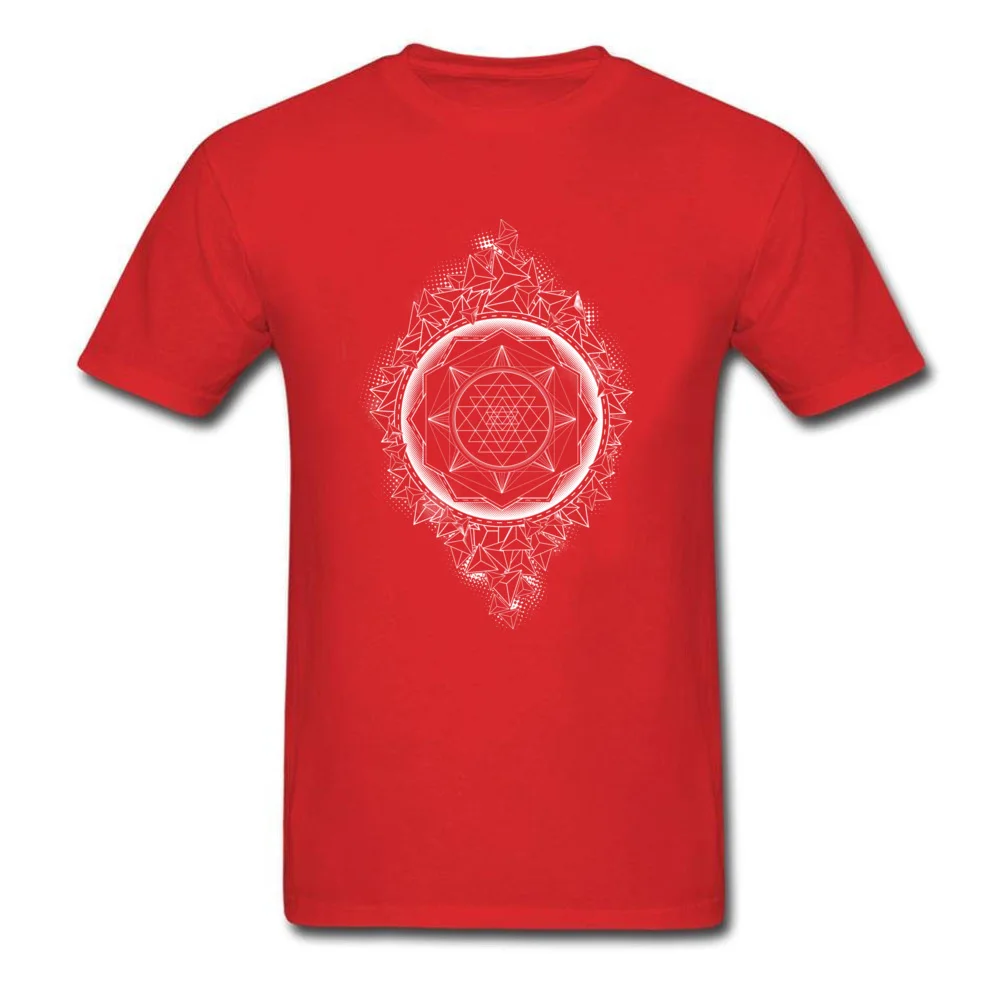 Sacred Geometry - Sri Yantra- halftone_red