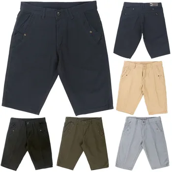 

2019 Plus Size Summer Shorts Men Casual Solid Mens Bodybuilding Shorts Fashion Military Elastic Waist Beach Cargo Shorts 5.10