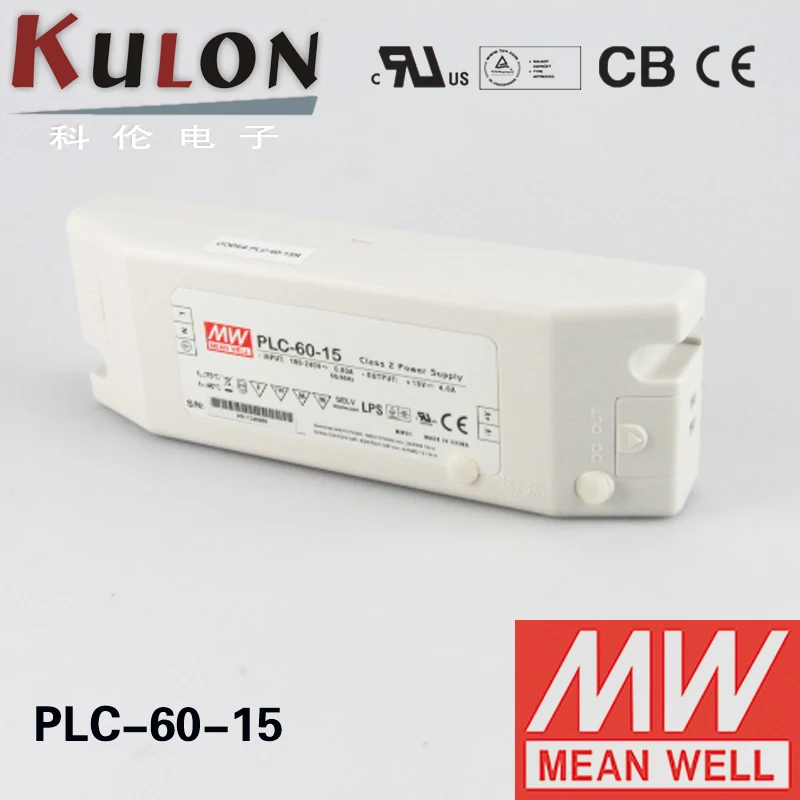 

Mean well PLC-60-15 Power supply Adjustable LED Driver Single Output 60w 15v 4a