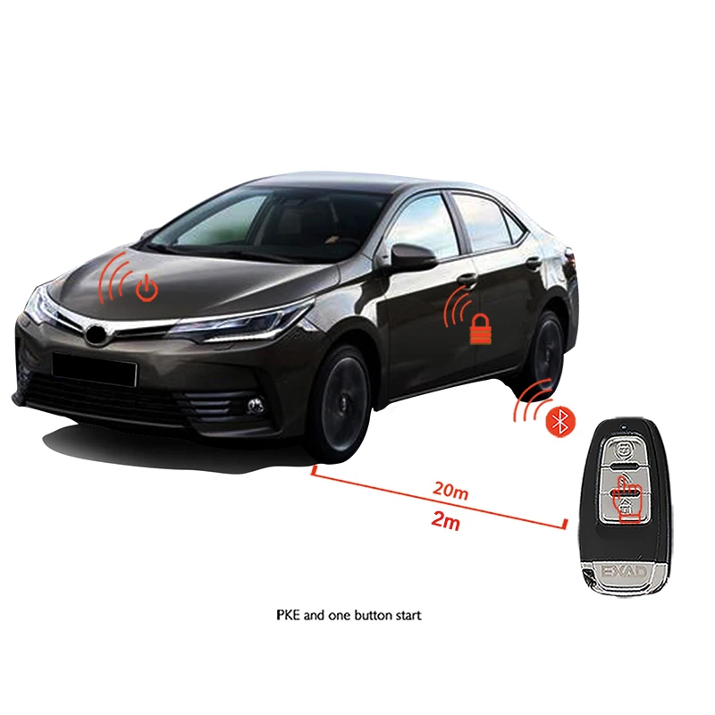 Car accessories Keyless Entry Comfort System PKE ios and android mobile Phone APP Remote Start Car Engine Car Alarm Push 963