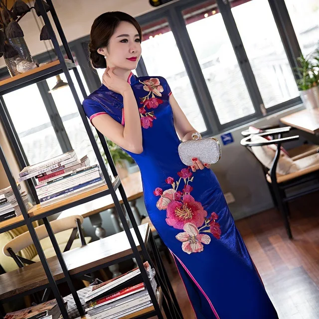 Chinese Traditional Evening Dress Casual 2017 New Long Cheongsam