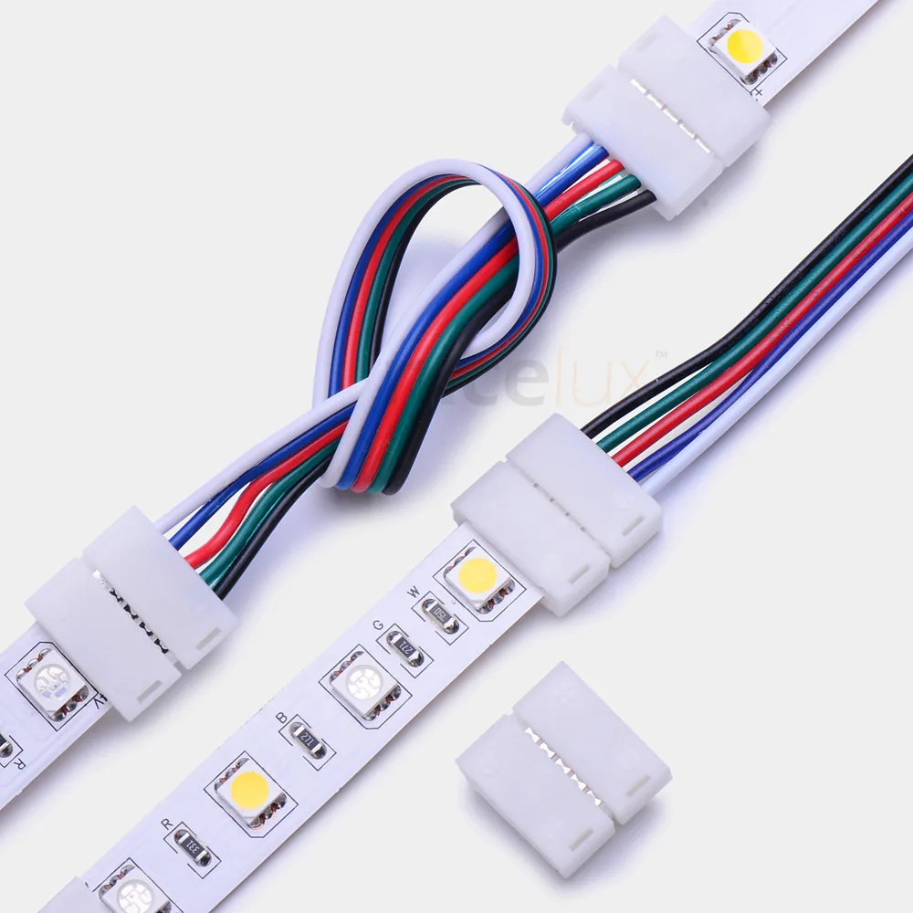 5 шт. коннектор для светодиодной ленты контактов 12 мм 5050|rgbw led strip connector|led connectorstrip