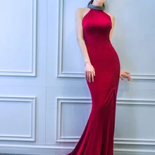 Полу-Длина Полный ручной чехлы для телефонов с портретом секс-звезды для выпускного бисерный бархат вечернее платье на брителях коктейльное платье(Утягивающее облегающее платье) для ночных развлечений представительское платье