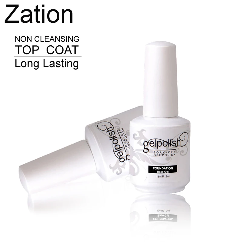 

Zation 15ML High Capacity Base and Top Coat Gel Varnish No Wiping Reinforced UV Long Lasting Removable Primer Phototherapy Glue