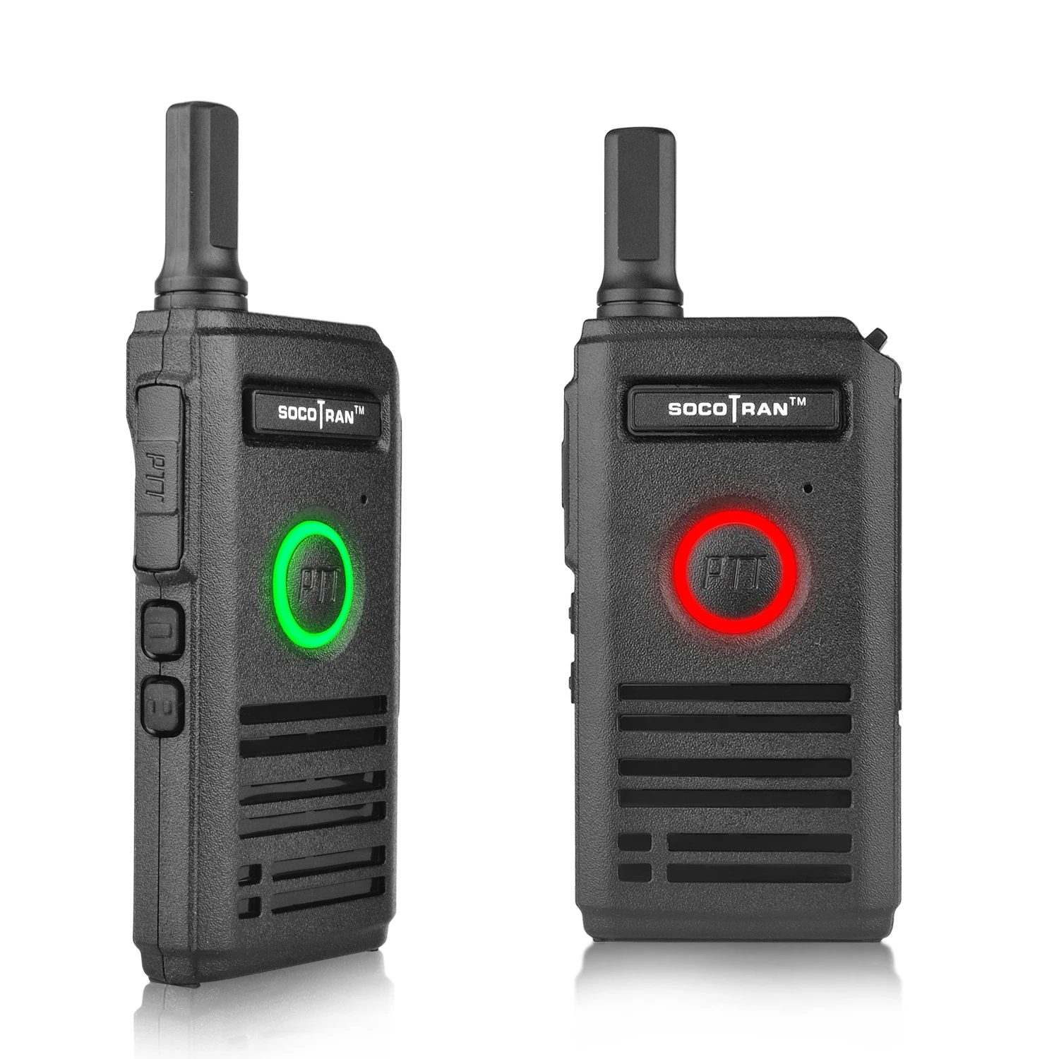 Ultra Slim Walkie Talkie UHF Rechargeable Mini Smart Two-Way Radios Fashion Portable 2 Way Radio with Dual PTT & Breathing Light sl300 two way radio earpiece with ptt compatible with motorola sl7550 7580 7590 sl4000 sl3500e sl1k walkie talkie reinforced