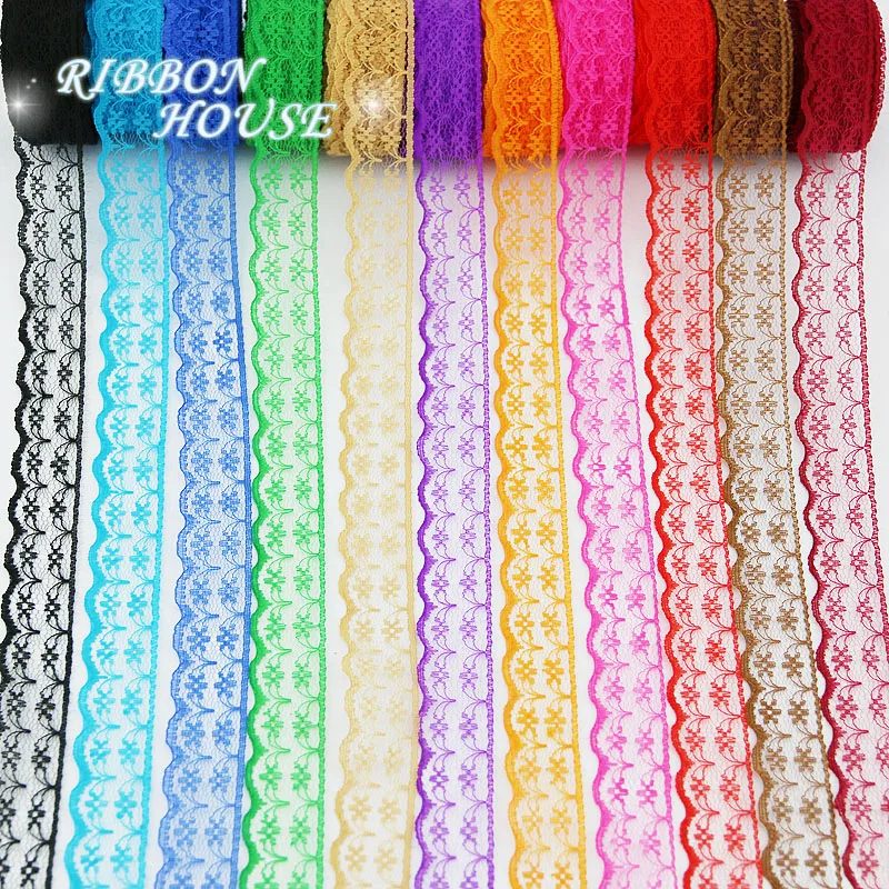 Lace Fabric Webbing Decoration Gift Packing Cotton Material 10 yards/roll 2.25cm lace fabric,lace decoration,lace accessories,lace sewing supplies,lace sewing accessories,lace garment accessories