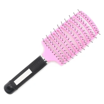 

Vented Styling Hair Brush Detangling Thick Hair Massage Brush Pink