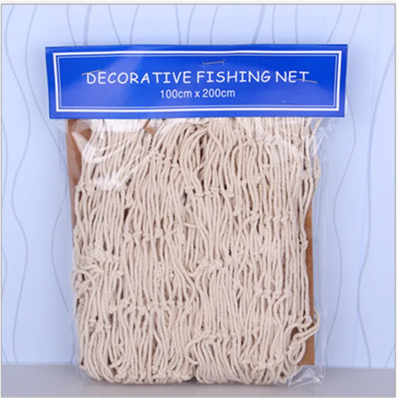 Marine Style Decorative Fishnet Wedding Decoration Baby Shower Birthday Party Hawaii Bachelorette Mermaid Party Decoration. Q
