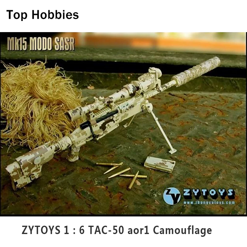 Весы 1/6 пушка mk15 tac-50 AOR1 Desert Camo lrsw снайперская винтовка кукла Игрушечные лошадки для 12 "солдат фигурку оружие Интимные аксессуары