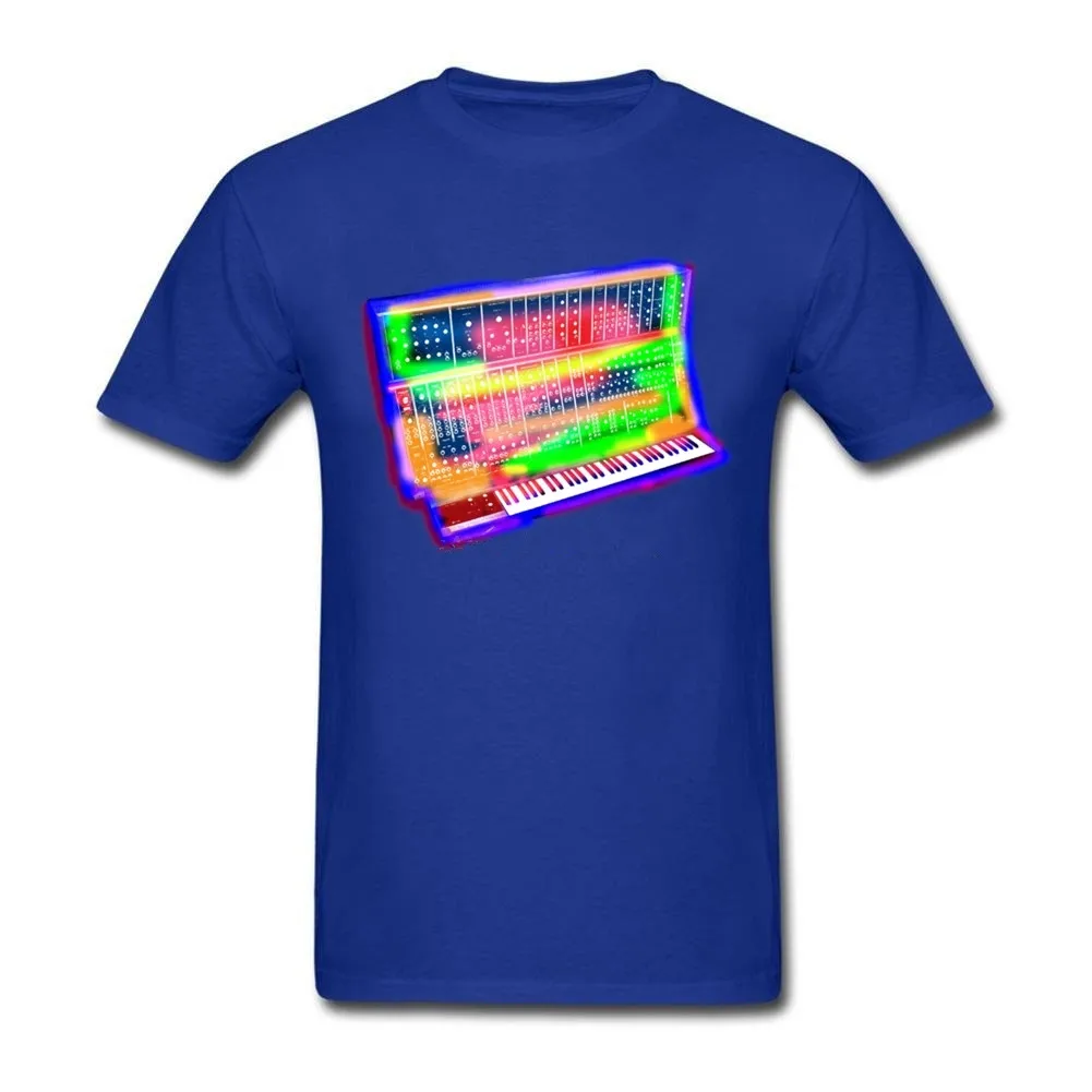 Синтезатор футболка Дизайн Для мужчин с короткими рукавами Tshirs смешно