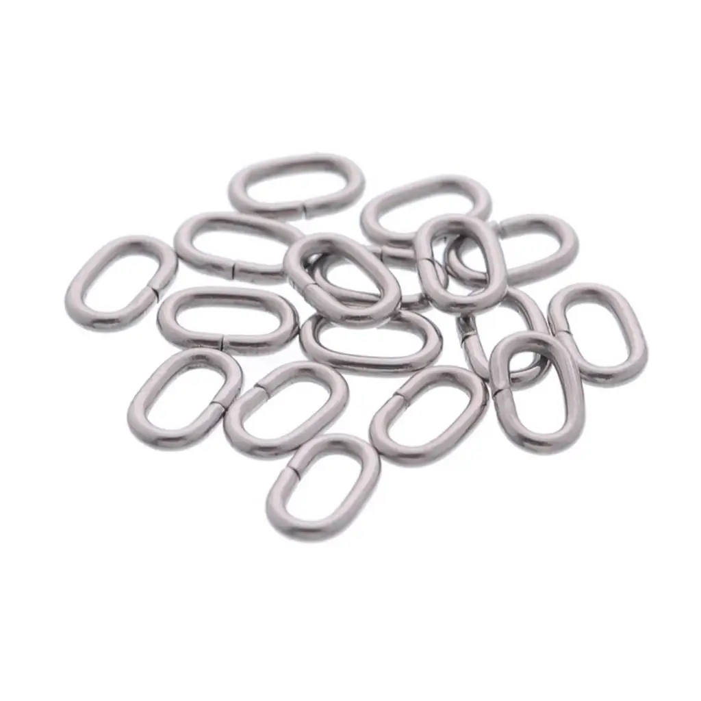 

50-2000PCs Stainless Steel Oval Open Jump Rings For Bracelet Necklace Making DIY Jewelry Findings DIY Hand Made Craft 8x5mm