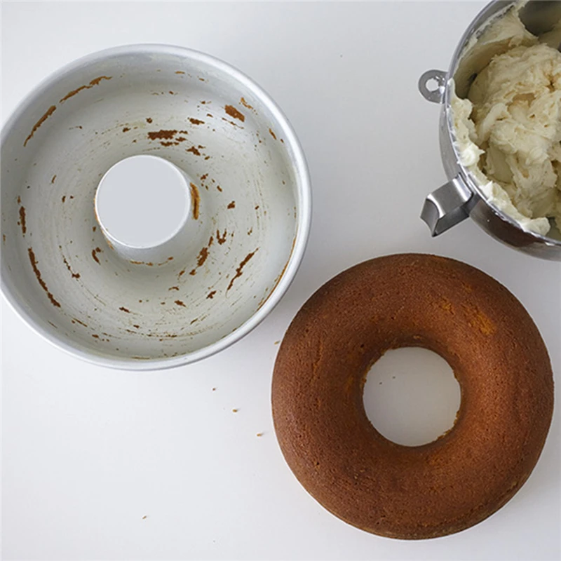 Aomily анодированный алюминиевый сплав форма для пончиков Сделай Сам шифоновая форма для торта кухонная выпечка украшение для выпечки жестяное кольцо Инструменты для выпечки