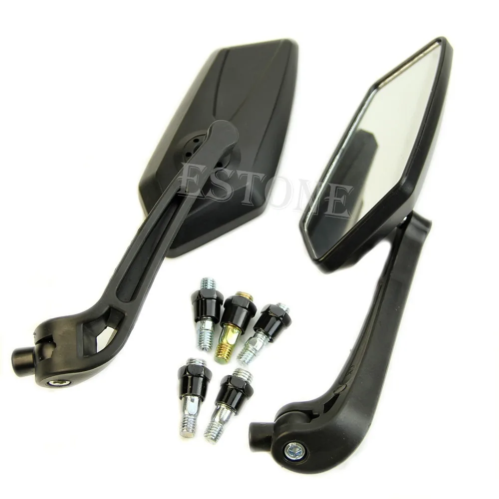 Universal Scooter Rearview Mirrors Pair Moped ATV Motorcycle Backup Mirror Screw Glass Rear View Moto Handlebar Mi motorcycle handle bar mirror,scooter rearview mirror screw