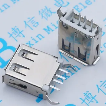 

150pcs A vertical USB 15.0 USB female A female 15.0 vertical line both sides of the right angle foot
