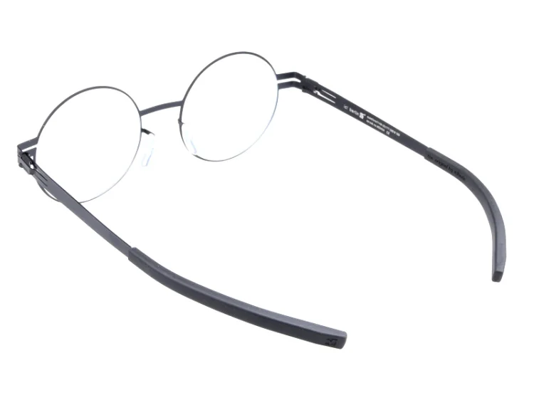 Высокое качество Ретро Круглые без винтовых очков, оправа для мужчин, винтажные оптические очки по рецепту, Деловые женские очки