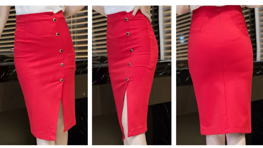 Женские офисные юбки размера плюс, S-5XL, модные, летние, тонкие ...