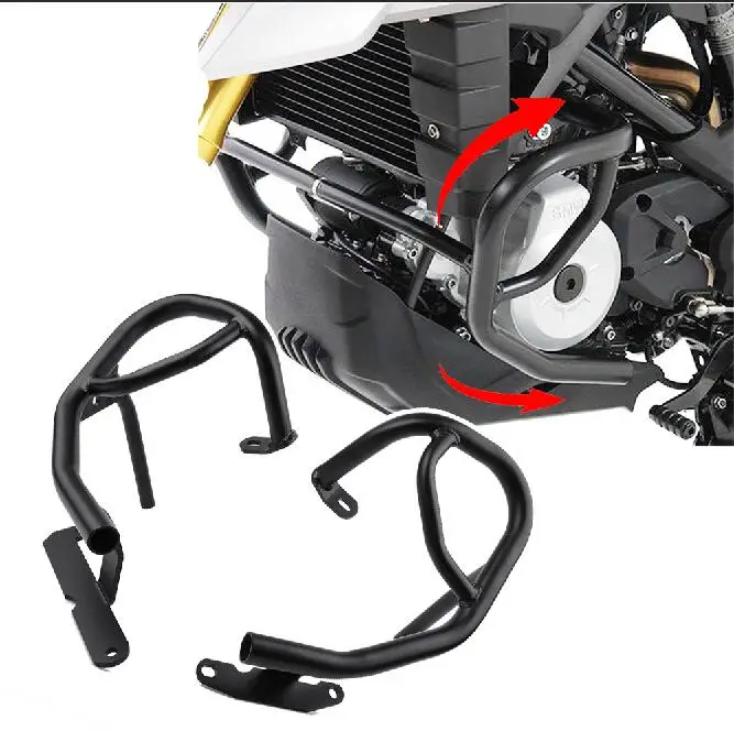 

TMOTORRIDER Lower Crash Bar Engine Frame Bumper Guard Race Protector for 2017 BMW G310GS G310R G 310 GS G 310 R Black
