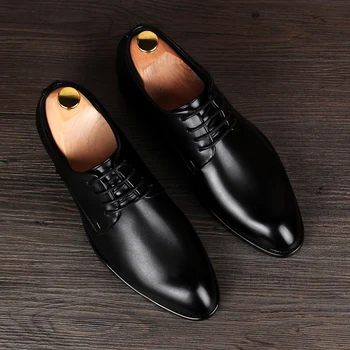 

plus size men's fashion wedding party wear breathable summer soft leather shoes black youth gentlemen shoe zapato hombre sneaker