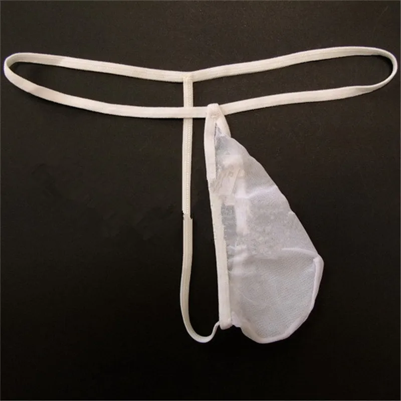

Sexy Design Lace See Through Thong Men Sissy Transparent Male Bikini G-strings Seamless Funny Thong For Man