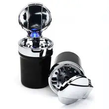 Светодиодный Портативный автомобиля пепельница Apr19 Прямая