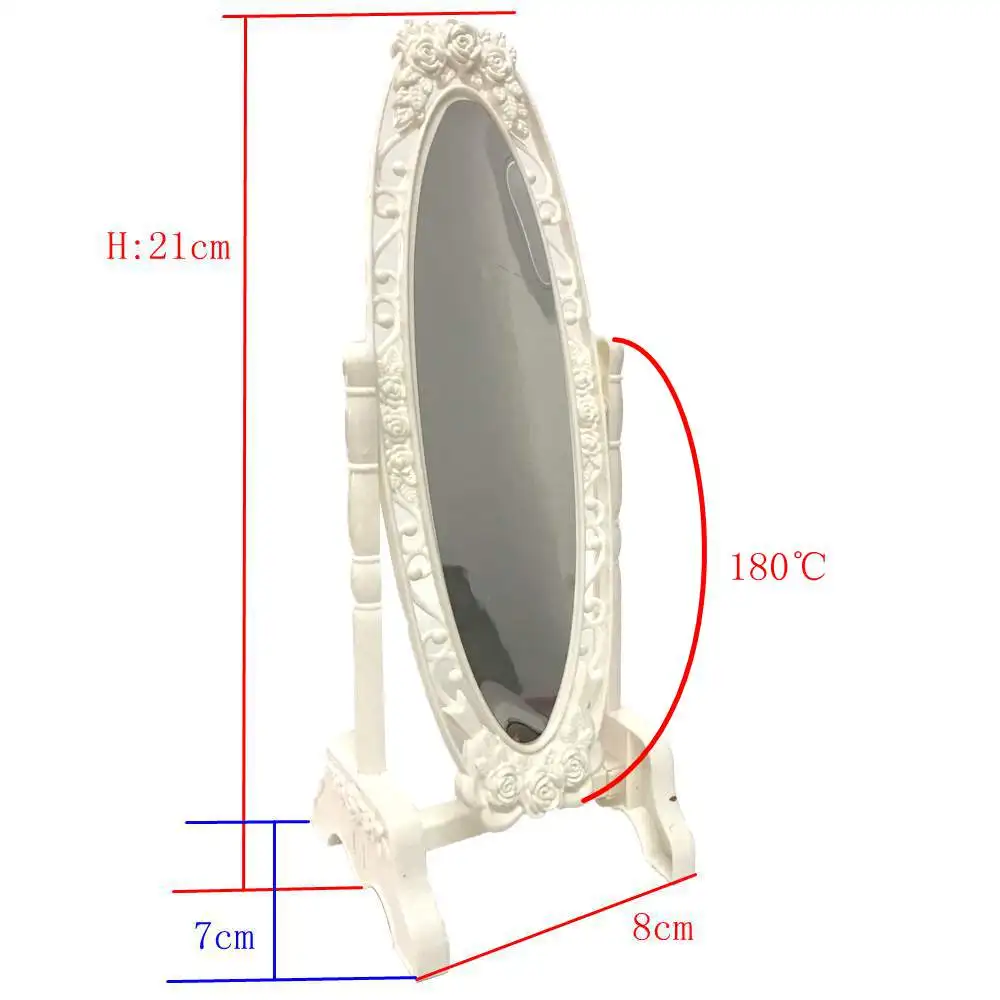 NK 1 шт. Кукла Макияж Белое Зеркало модное Кукольное зеркало мини играть вращающийся вечерние мебель для куклы Барби DIY аксессуары 8DZ