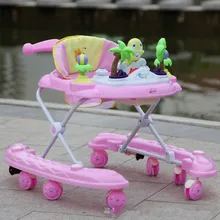 Большой Детский ходунки 8 колес с музыкой Многофункциональный скутер Детская игрушка автомобиль