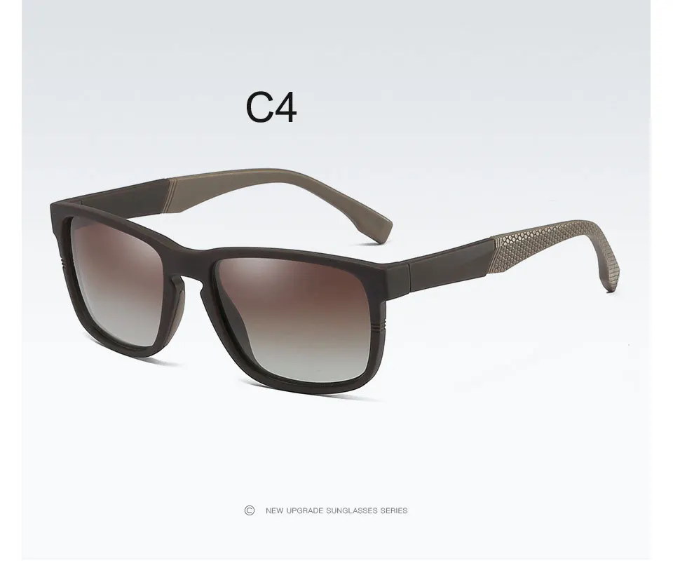 Reggaeon высокого качества новые TR90 поляризованные солнцезащитные очки 2018 Мода Красочные поляризованные Квадратные Солнцезащитные очки