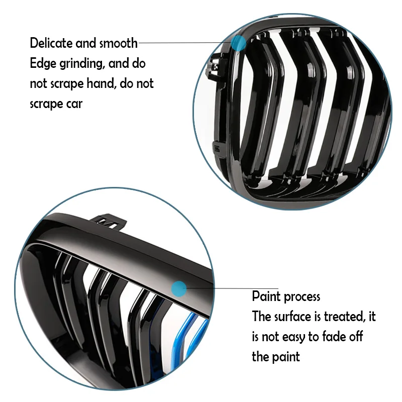 Углеродное волокно/черный Передний бампер гонки решетки почек решетки для BMW E70 E71 X5 X6 2007- М МОЩНОСТЬ Производительность аксессуары