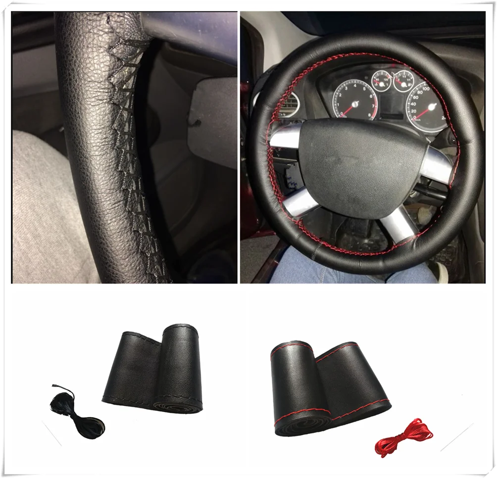 Чехол на руль из микрофибры для Volkswagen VW polo passat b5 b6 CC golf jetta mk6 tiguan 38 см|Чехлы руль| |