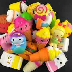 30 шт./лот DHL Бесплатная Squishies игрушка мягкими антистресс Мороженое Моделирование торт замедлить рост телефона Бретели для нижнего белья