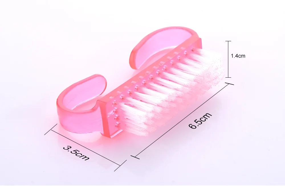 1 шт. очистки маникюрных инструментов кисточка для ногтей, инструменты для нейл-арта, уход для маникюра и педикюра, мягкий удаления пыли малоугловое Чистый щетка для ухода за ногтями