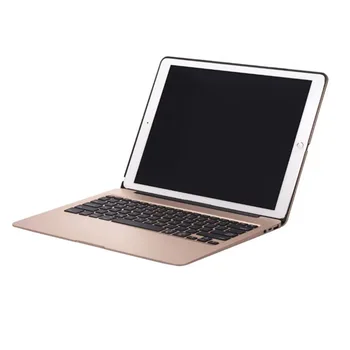 

For iPad Pro 12.9 inch Luxury Aluminum Wireless Bluetooth Keyboard Cases Cover With 7 Colors Backlight Backlit 5600mah Battery