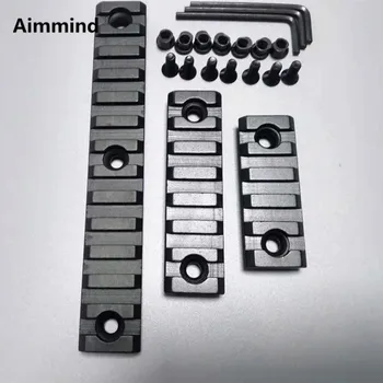 

3 Sizes Set 5 7 13 Slot 2" 3" 5" Picatinny Weaver Rail Mount Keymod Rail Handguard Section for Hunting