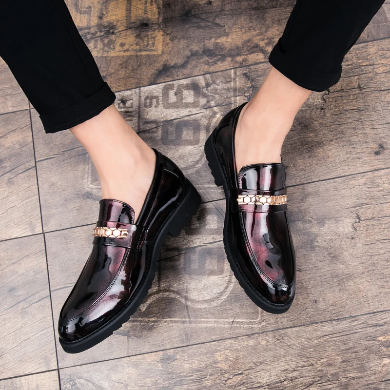 hombre mocassins luxury brand dress shoes wedding party loafers men driving shoes (3)