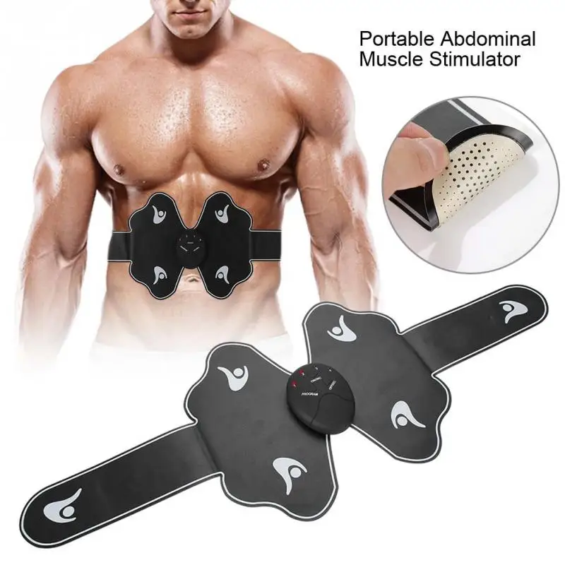 Portable Abdominal Muscle Stimulator Massager Fitness Training Device