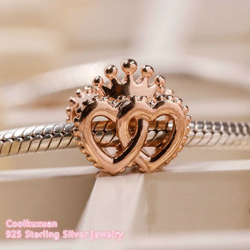 925 Sterling Silver United Regal Hearts 