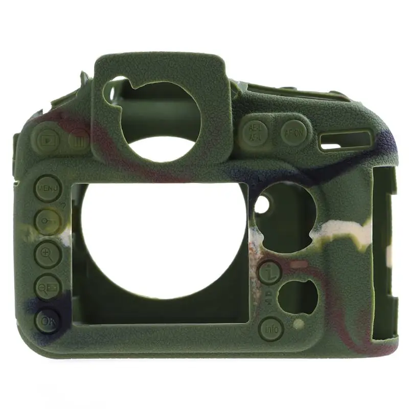 Camouflage camera case Anti scratch Silicone Skin Case Body Cover