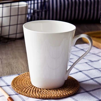 

European Simple Bone China Coffee Mugs Cup Copo Art Supplies Big Hot Cup Tea Tumbler Brief Ceramic Milk Mugs Stocked DDQ220