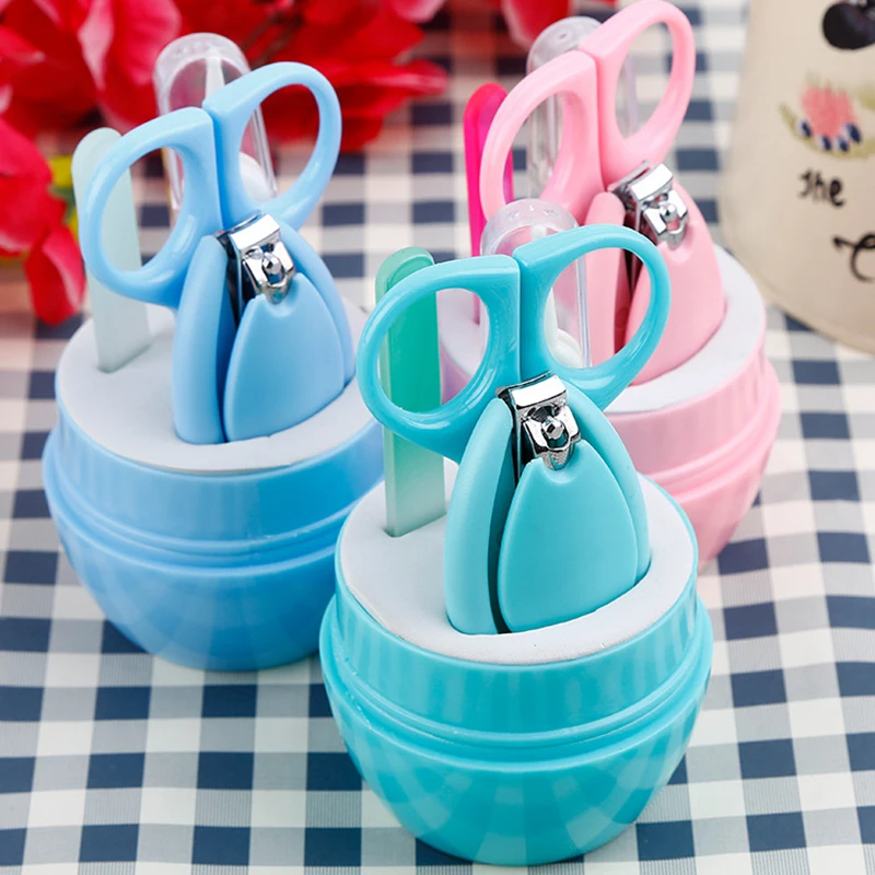 Newborn Baby Healthcare Kits Baby Nail Care Set Infant Nail Clippers Care Set with Rabbit Storage Box for Tools 5Pcs