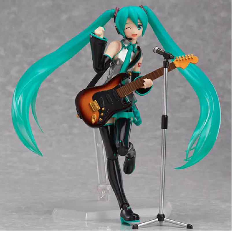 FIGMA 200 Hatsune Miku гитара версия аниме 15 см фигурка модель игрушки подарки на день