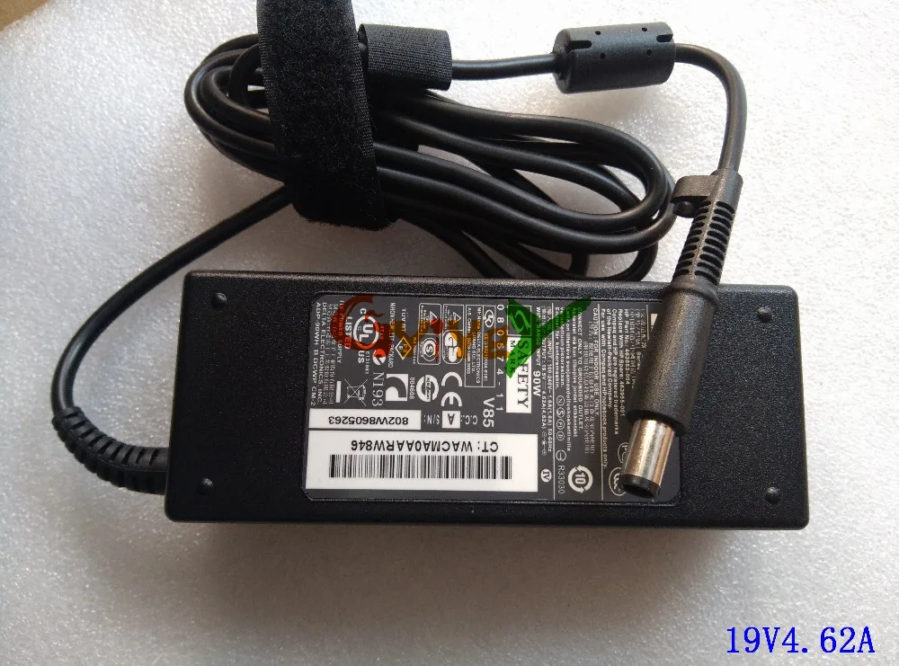 19.5V 4.62A AC Adapter for HP ProBook 4441S, 4446S 4510s,4515s,4525s,4540s,455 G1 440 G1 450 G1