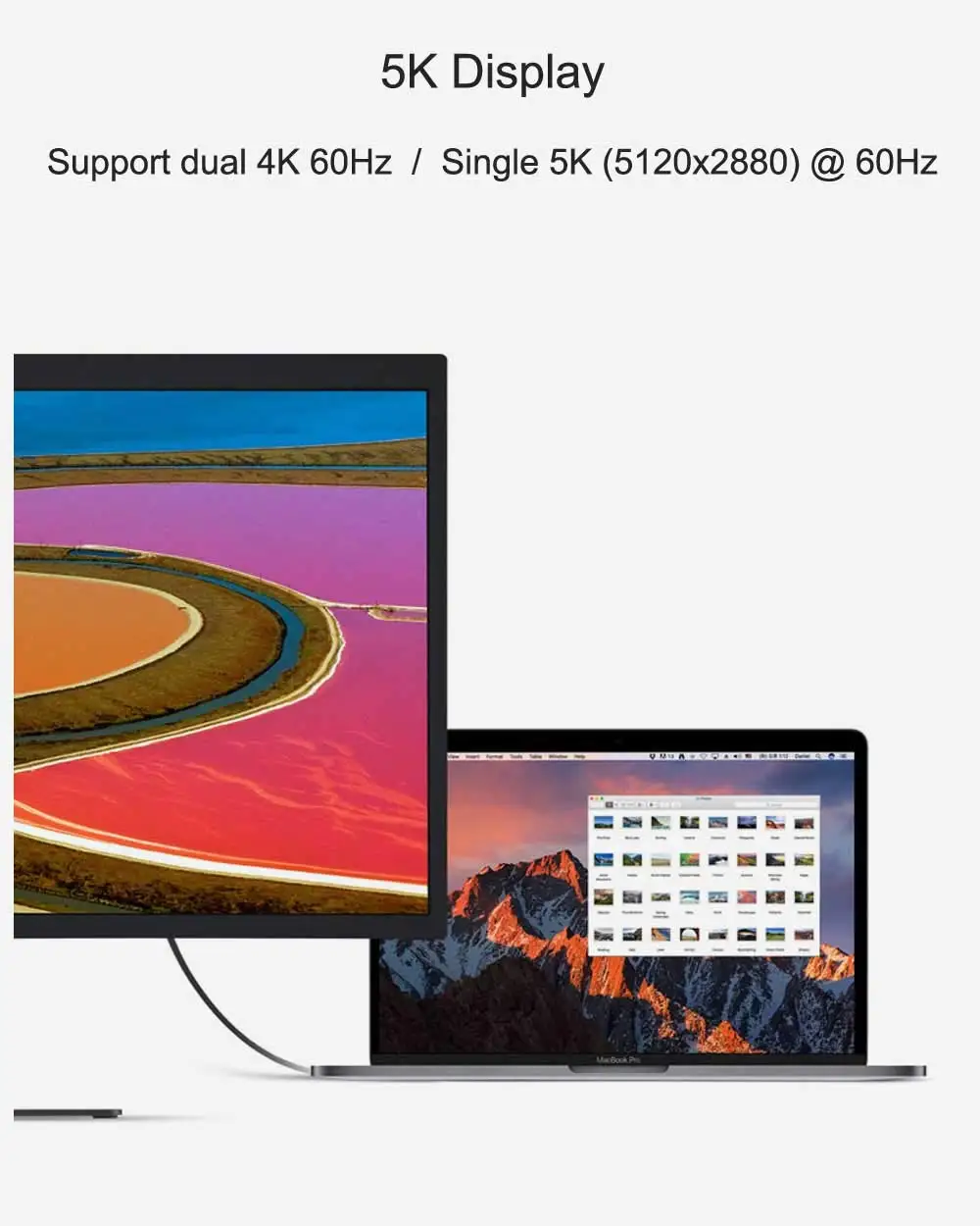 Intel Certified Thunderbolt 3.0 Cable,USB-C 100W Charging 40Gbps Data Transfer Corde for SSD Drive,Monitor 1ft 30cm 1m 80cm 20cm