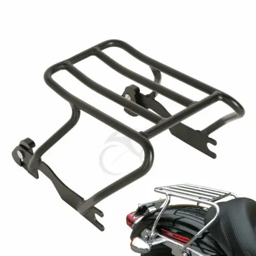 Черная отсоединяемая полка для багажа Solo Harley Sportster 883 1200 94 03|luggage rack|harley rackluggage rack