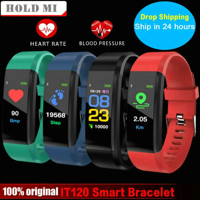 

Smart Bracelet Hold Mi IT120 Sports Color Screen Smart Band Heart Rate Monitor Fitness Tracker for IOS Android Activity Tracker