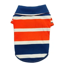 Полосатая одежда для собак лето хлопок S XXL Pet Fat Средний Размер Толстовка с животными собака нежный Кот Прямая товары