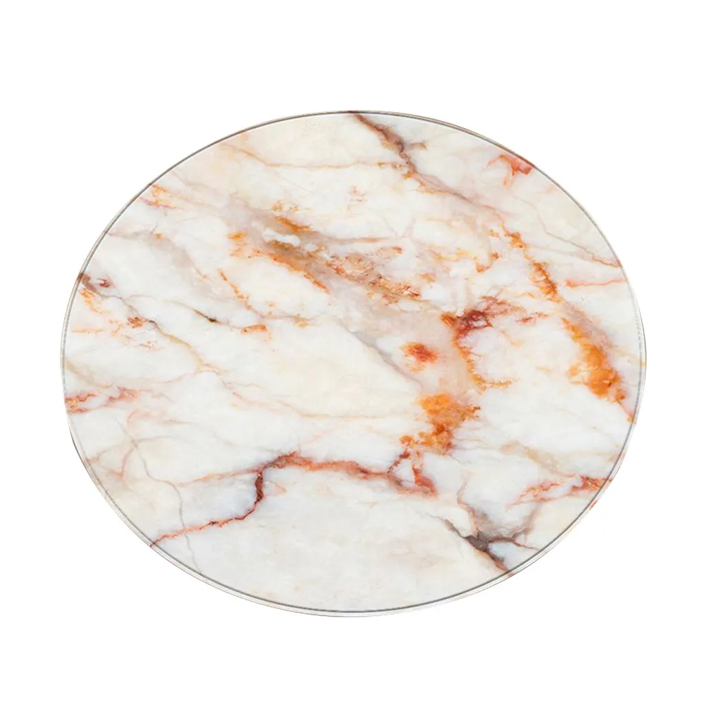 

Home Decoration household products Fashion Marble Pattern Round Flannel Bathroom Kitchen Carpet 60cm#G9