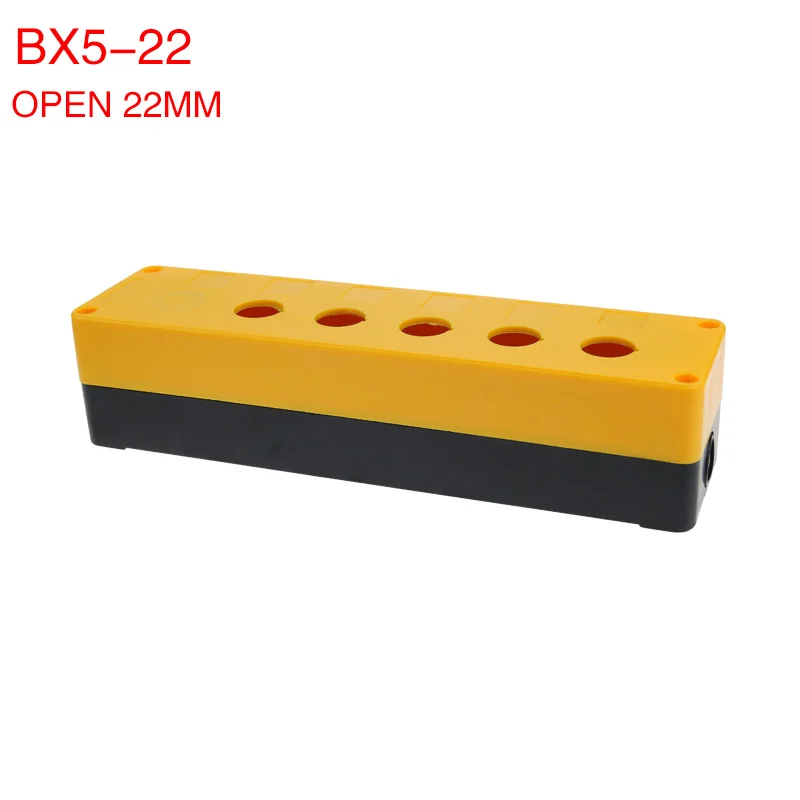 

5 hole button box five hole button box control box 22mm bx5-22 emergency stop button box