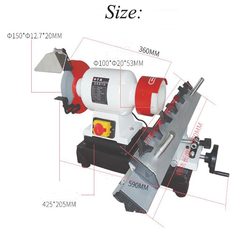 Бытовая маленькая настольная электрическая точилка для ножей многофункциональная Шлифовальная Машина деревообрабатывающая дрель с круглыми трубками фрезерный станок JBG-1520